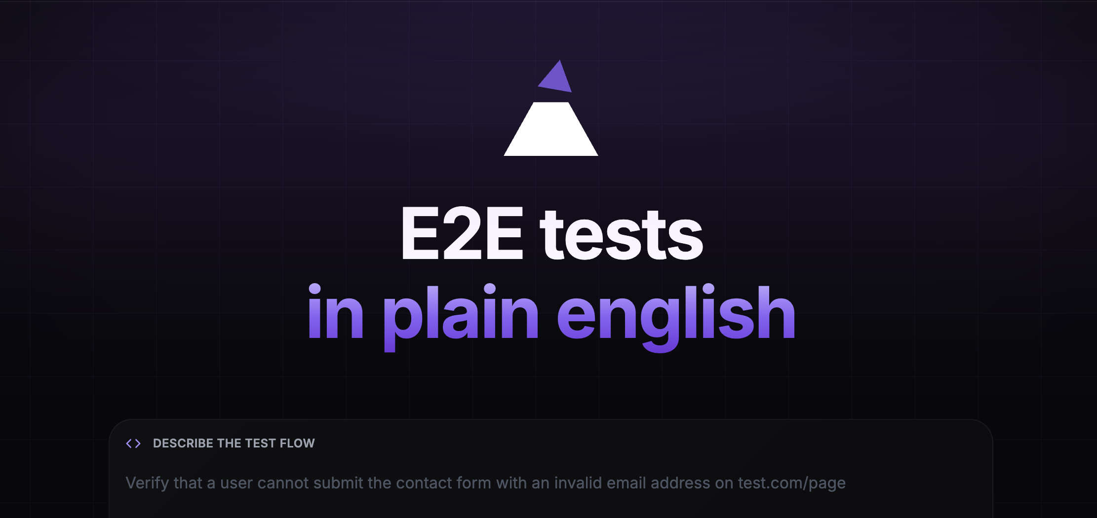 Ensure UI - write e2e tests in plain english